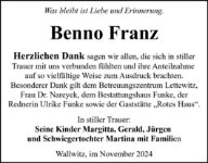 eine Anzeige